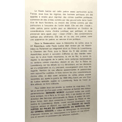 Les procès de haute justice au palais du Luxembourg - du maréchal...