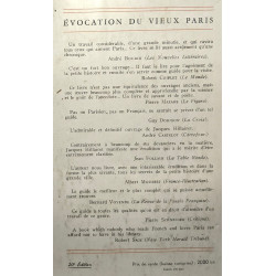 Evocation du vieux Paris. En trois tomes: Le coeur de Paris. Les...