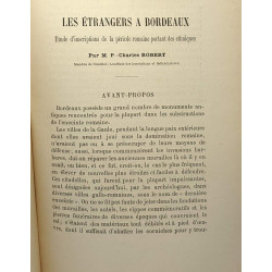 Les étrangers à Bordeaux - étude d'inscriptions de la période...