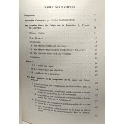 Cour de justice des communautés européennes et les etats membres