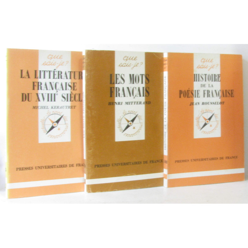 Histoire de la poésie française + Les mots Français + La...