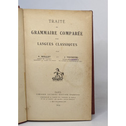 Traité de grammaire comparée des langues classiques