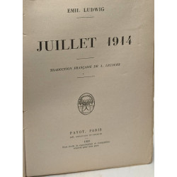 Juillet 1914 - traduction de A. Lecourt