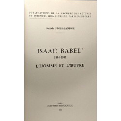 Isaac Babel' - l'Homme et l'oeuvre - publications de la faculté...