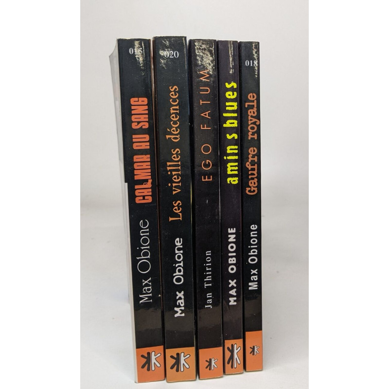 Lot de 6 romans de Max Obione:Archi morter / Les vieilles décences...