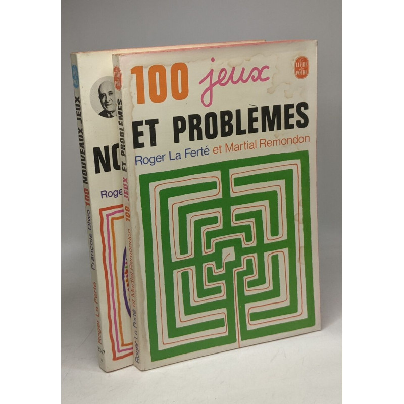 100 jeux et problèmes (1970) + 100 nouveaux jeux (1972) - 2 livres