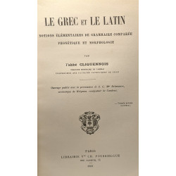 Le Grec et le Latin - notions élémentaires de grammaire comparée...