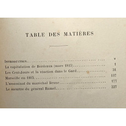 La terreur blanche - épisodes et souvenirs 1815 - deuxième édition