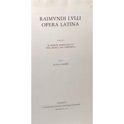 Raimundi lulli opera latina - 130-133 in monte pessulano et pisis...
