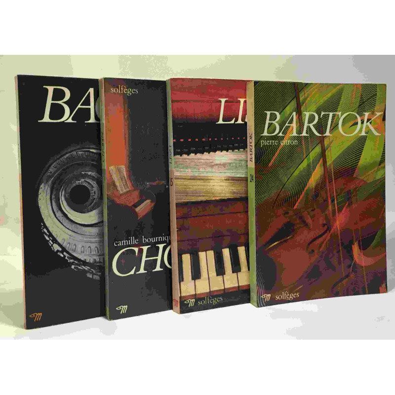 Bartòk + Liszt + Chopin + Bach --- 4 livres