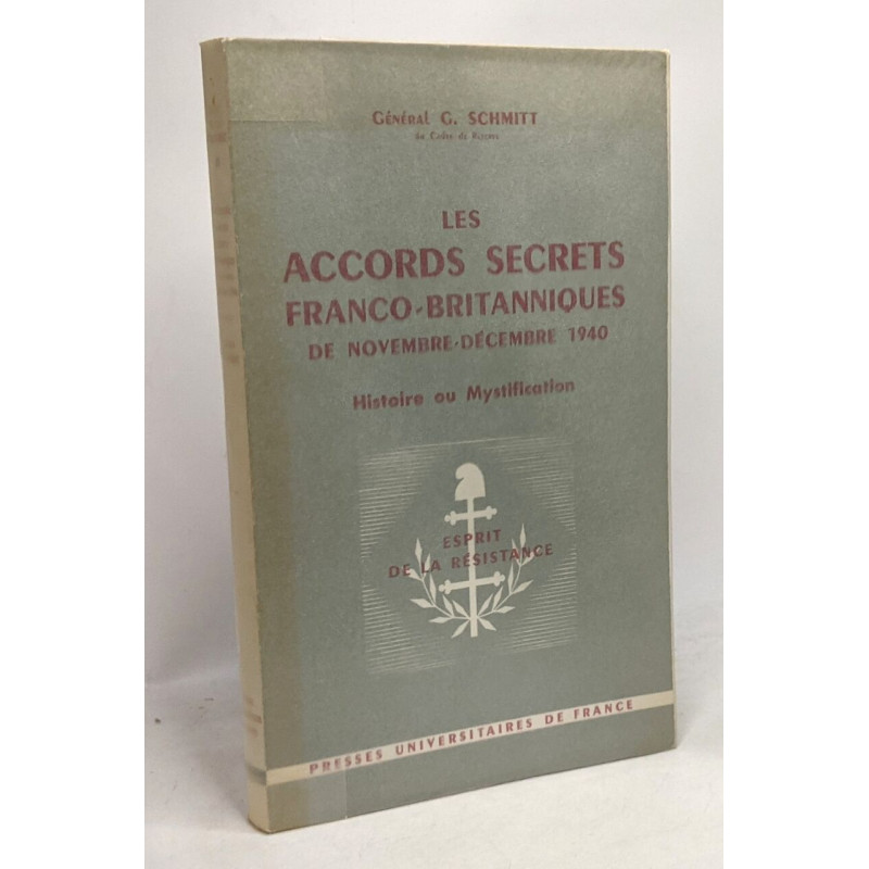 Les accords secrets franco-britanniques de Novembre-Décembre 1940...