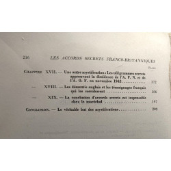Les accords secrets franco-britanniques de Novembre-Décembre 1940...