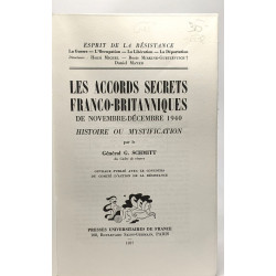 Les accords secrets franco-britanniques de Novembre-Décembre 1940...