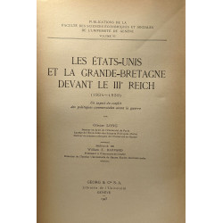 Les Etat-Unis et la Grande-Bretagne devant le IIIe Reich...