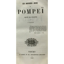 Les derniers jours de Pompeï imité de Bulwer 8e édition