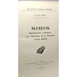 Siris - recherches critiques sur l'histoire de la Siritide avant...