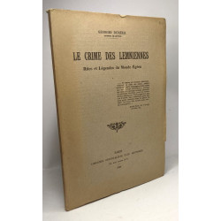 Le crime des Lemniennes - Rites et légendes du Monde Egéen