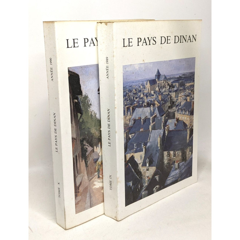 Le pays de Dinan 1989 tome X + 1990 tome XI - histoire littérature...