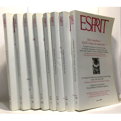Revue Esprit - année 2000 9 numéros en 8 volumes:...