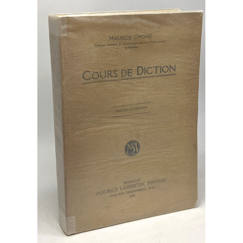 Cours de diction - nouvelle édition