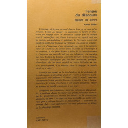 L'enjeu du discours - lecture de Sartre