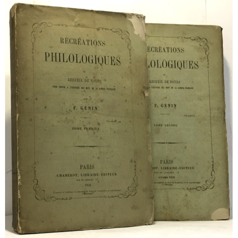 Récréations philologiques ou recueil de notes pour servir à...