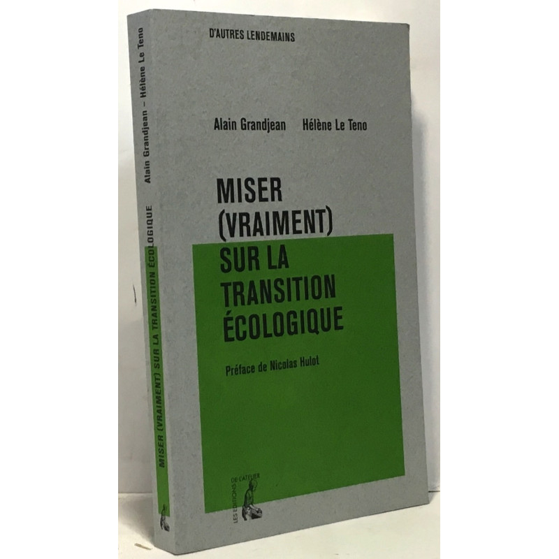 Miser (vraiment) sur la transition écologique