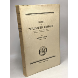 Études de philosophie grecques - Socrate - Antisthène - Platon -...