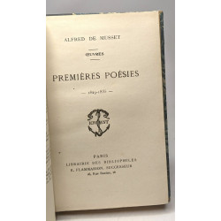Premières poésies 1829-1835 - Oeuvres