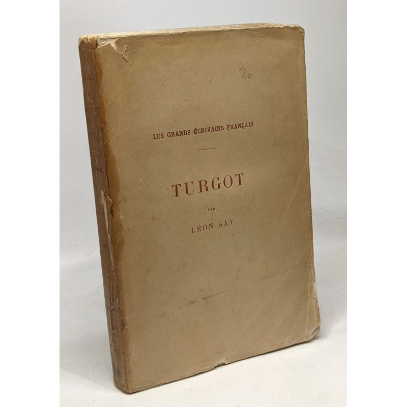 Turgot - les grands écrivains français