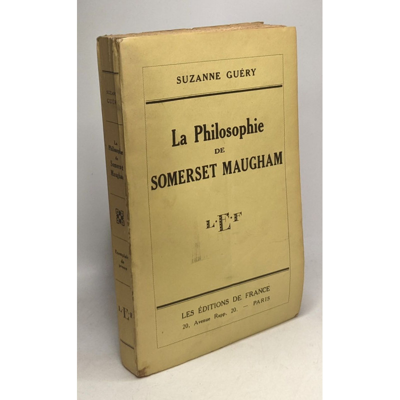 La philosophie de Somerset Maugham