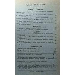 Revue des études grecques - publication trimestrielle - TOME...