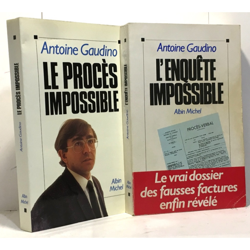 L'enquête impossible + Le procès impossible --- 2 volumes