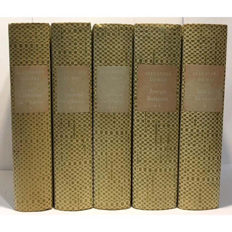 La comtesse de Charny (trois tomes) + Joseph Balsamo (2 tomes)