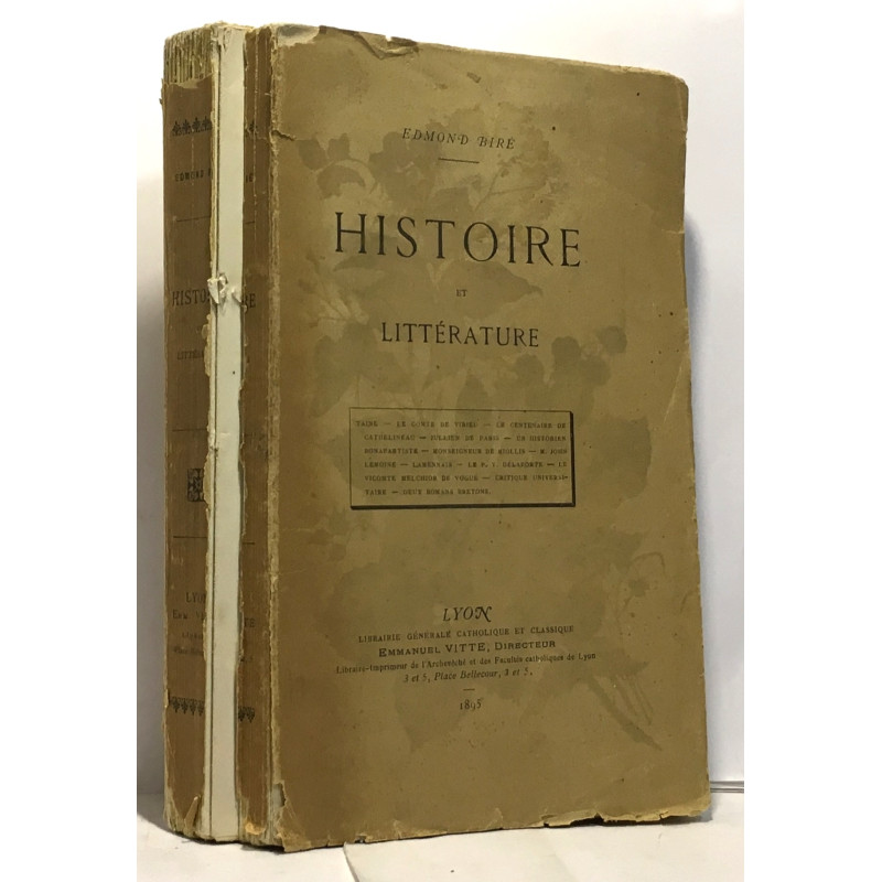 Histoire de la littérature