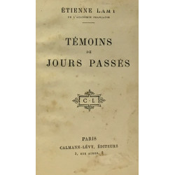 Témoins de jours passés