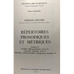Répertoires prosodiques et métriques (sources et instrument II):...