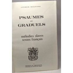 Psaumes et graduels - mélodies slaves textes français / Liturgie...