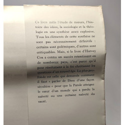 La cité séculière - cahiers de l'actualité religieuse