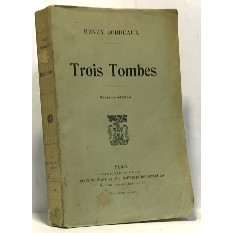 Trois tombes - 6e édition