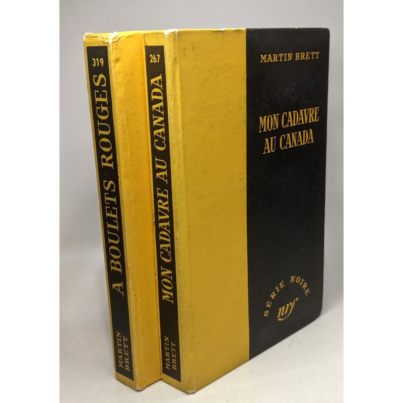 Mon cadavre au Canada (1955) + A boulets rouge (1956) - 2 Livres...