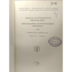 Annual egyptological bibliography / Bibliographie égyptologique...