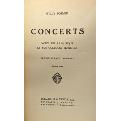 Concerts - notes sur la musique et sur quelques musiciens -...