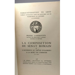 La composition du Sénat romain de l'accession au trône d'Hadrien à...