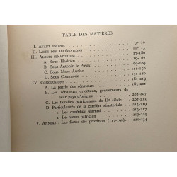 La composition du Sénat romain de l'accession au trône d'Hadrien à...