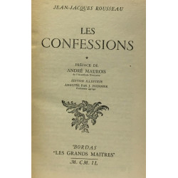 Les confessions tome un et deux --- collection les grands maîtres...