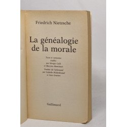 La généalogie de la morale