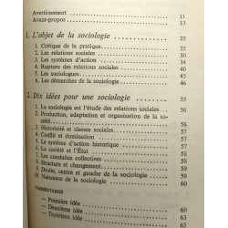 Pour la sociologie