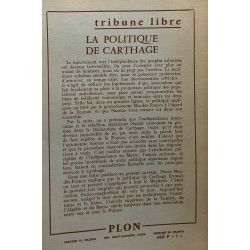 La politique de Carthage - Tribune libre 34 -