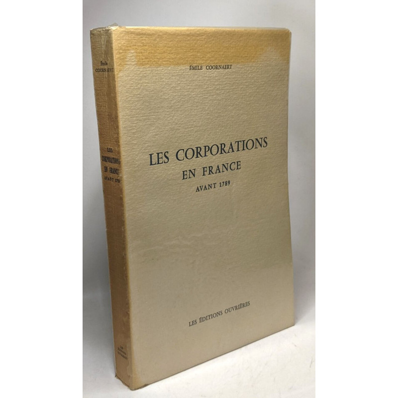 Les corporations en France avant 1789